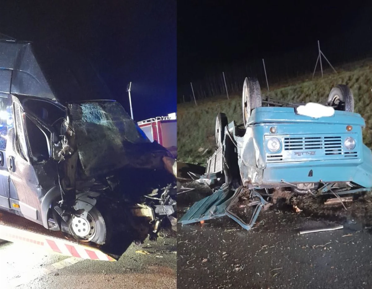 10 osób, w tym dwoje dzieci, zostało rannych w wypadku, do którego doszło na podkarpackim odcinku autostrady A4, gdzie fiat ducato na ukraińskich numerach rejestracyjnych najechał na tył żuka.