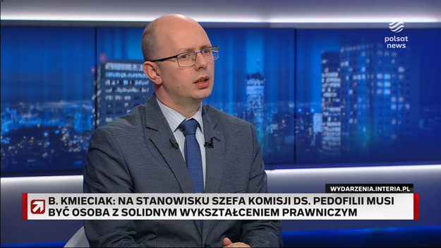 Prowadzący Bogdan Rymanowski dopytywał, czy były naciski na Kmieciaka po głośnych sprawach śmierci syna posłanki oraz reportażu "Franciszkańska 3".- Nie było żadnych nacisków, wręcz przeciwnie. To jest taki moment, kiedy komisja w jednoznaczny sposób pokazała, że barwy polityczne nie mają najmniejszego znaczenia - powiedział Błażej Kmieciak w programie "Gość Wydarzeń".