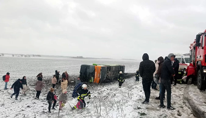 Ukraina: Wypadek autokaru z Warszawy. Znamy liczbę rannych