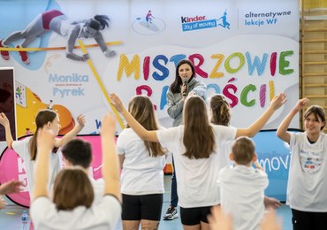 Niezwykła lekcja WF-u z Moniką Pyrek