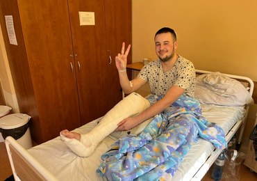 Ranny żołnierz z Ukrainy leczony w Trzebnicy. Czy odzyska sprawność?