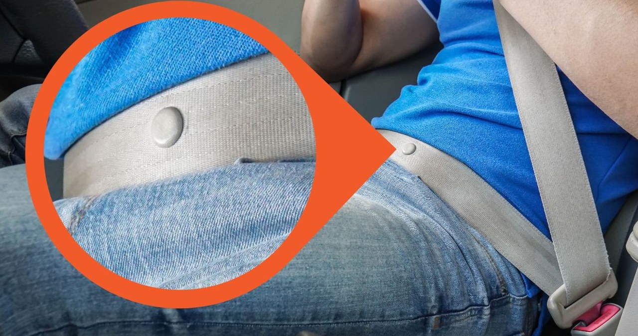 Ten guzik na pasie bezpieczeństwa ma istotną funkcję. Wielu nie wie