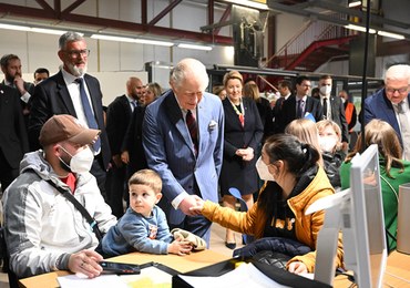 Król Karol III  spotkał się w Berlinie z uchodźcami z Ukrainy
