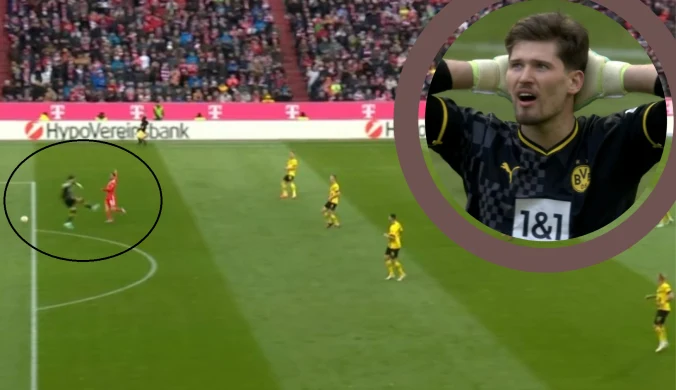Bayern trafił z własnej połowy! Kuriozalny błąd bramkarza