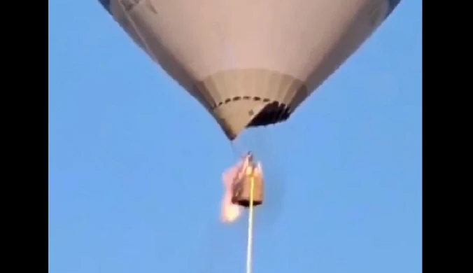 Tragiczny lot balonem. Rodzice spłonęli żywcem, córka wyskoczyła