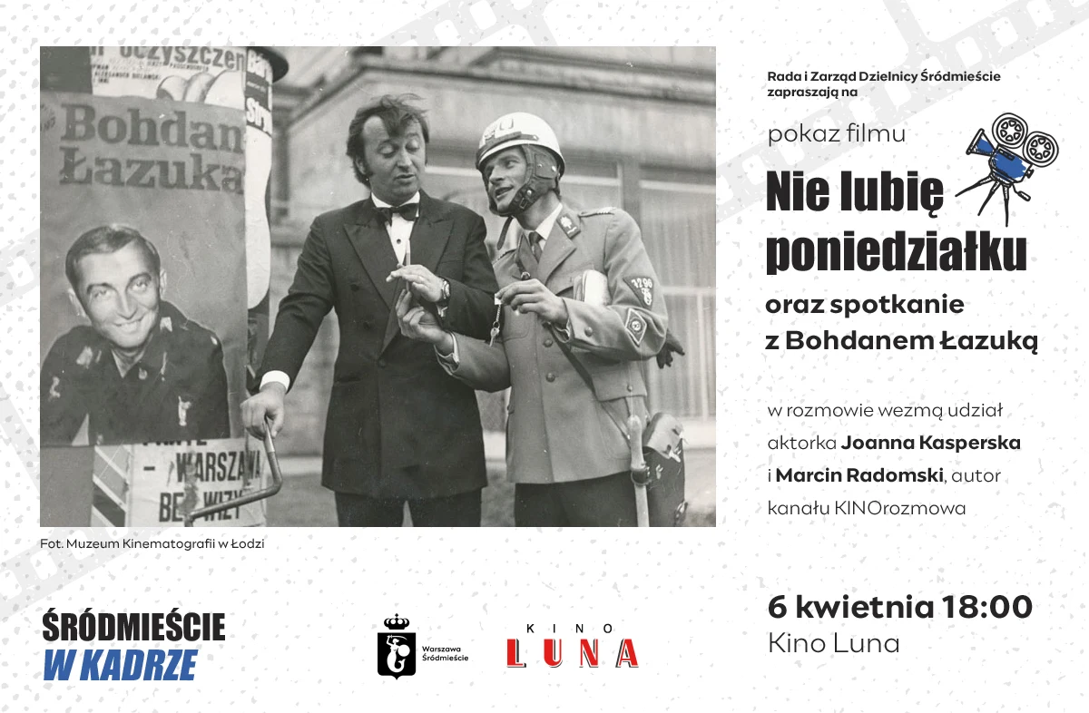 "Rejs", "Nie ma róży bez ognia" czy "Poszukiwany, poszukiwana" - to tylko kilka tytułów z cyklu kultowych filmów polskiego kina, zrealizowanych w Warszawie, jakie bezpłatnie będą mogli obejrzeć mieszkańcy. Dzielnica  Śródmieście chce przypomnieć najsłynniejsze sceny i ich bohaterów, bo projekcjom będą towarzyszyć spotkania ze znanymi ludźmi kina.

