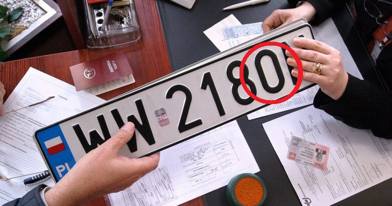 Urząd dał ci tablice rejestracyjne z cyfrą 0? Masz sporego pecha
