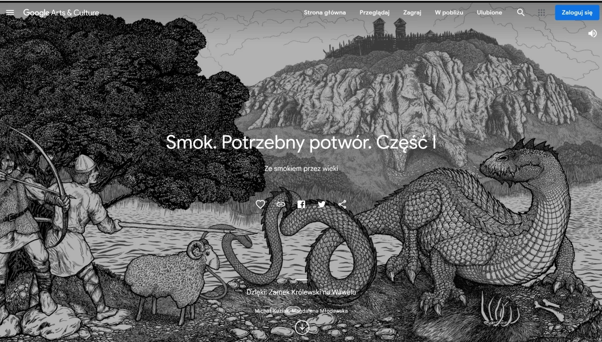 "Kraków-wow. Legendy, magia i tajemnice średniowiecznego miasta" - to nazwa projektu udostępnionego przez Google Arts & Culture polegającego na wirtualnym zwiedzaniu atrakcji turystycznych Krakowa. W kolekcji obejmującej zbiory 13 krakowskich instytucji kultury znalazło się w sumie 50 wystaw i 2 tysiące eksponatów.