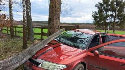 ​Miał ponad 2 promile alkoholu. Uderzył w płot i zasnął