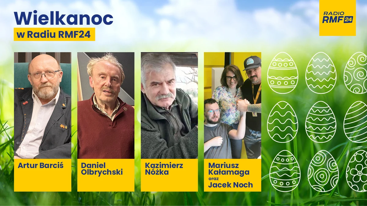 Na czym polega świąteczny fenomen "Znachora" i "Potopu"? Czy sztuczna inteligencja jest w stanie poradzić sobie z przygotowaniem świąt? Czy Wielkanoc to okres w roku, w którym budzi się już dzika przyroda? Odpowiedzi na te pytania usłyszycie w specjalnych, wielkanocnych programach internetowego Radia RMF24. Wśród niezwykłych gości będą m.in. Daniel Olbrychski, Artur Barciś i najsłynniejszy leśnik z Bieszczad - Kazimierz Nóżka.