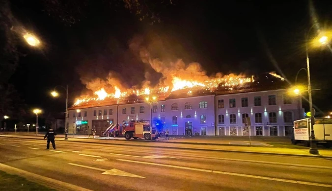 Ełk: Pożar galerii handlowej