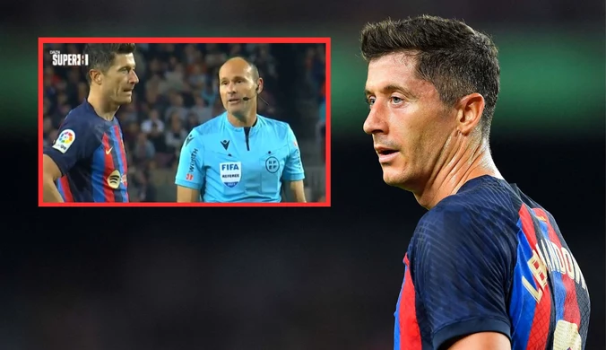 Kuriozalna scena na Camp Nou. Sędzia zaczepił "Lewego". Reakcja mówi wiele