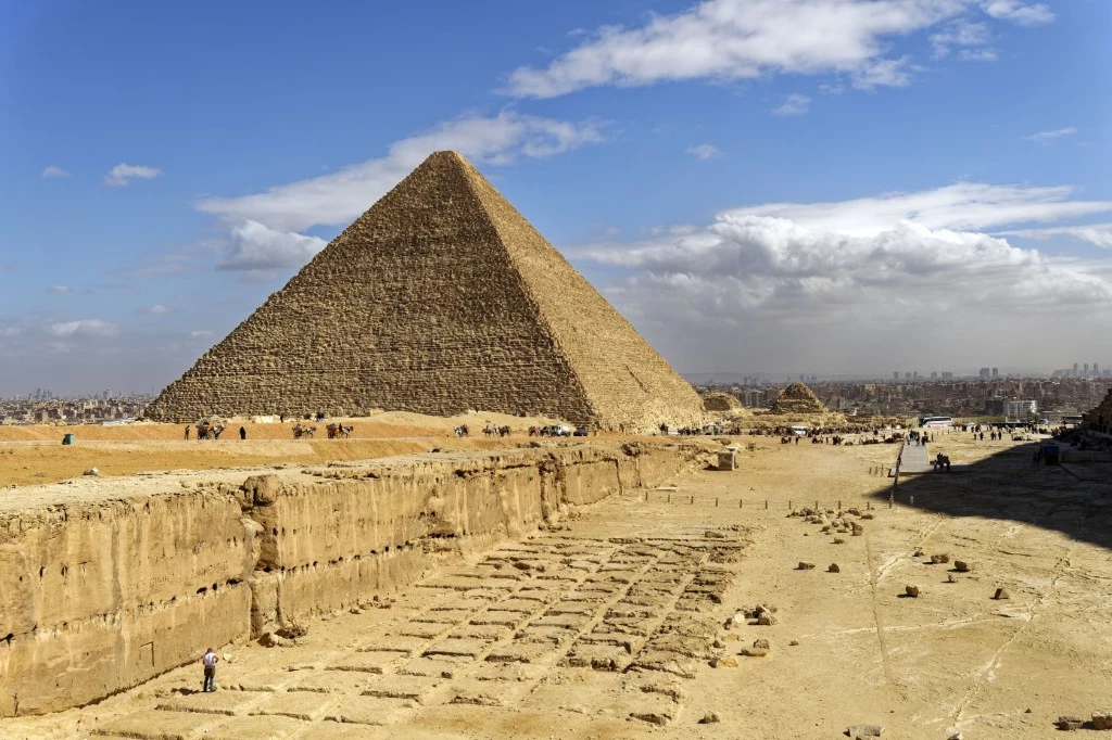 Egipt, Giza; piramida Cheopsa