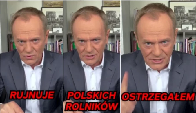 Donald Tusk o aferze zbożowej: Ostrzegałem w czerwcu razem z rolnikami