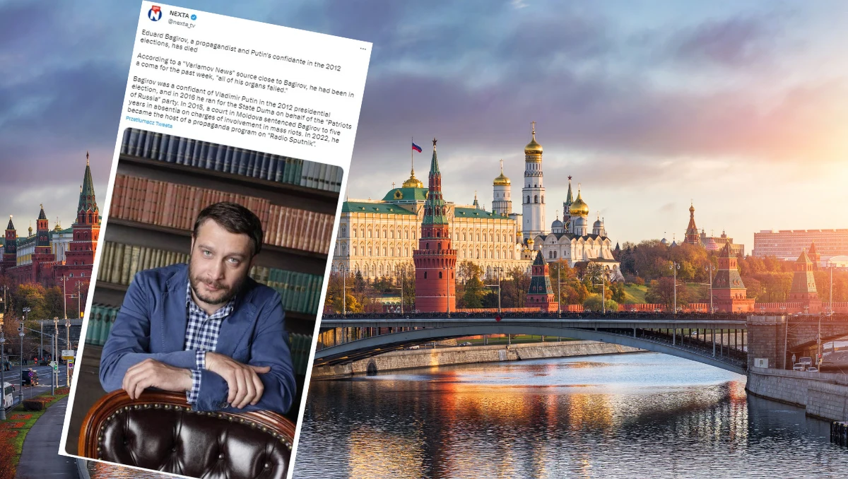 Zmarł Eduard Bagirow, rosyjski bloger i propagandysta. Był powiernikiem Władimira Putina w wyborach w 2012 roku.