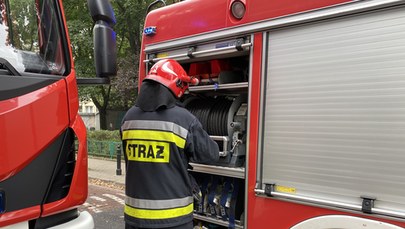Pożar w Radomiu. Dwie osoby trafiły do szpitala