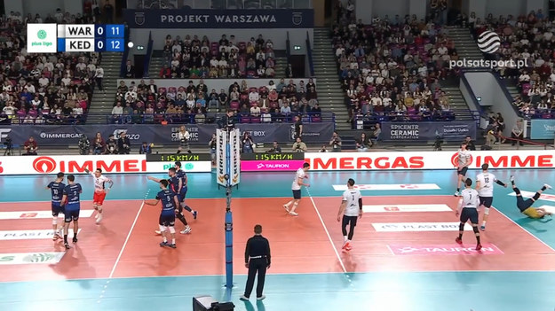 Trzeci mecz ćwierćfinałowy: Projekt Warszawa - Grupa Azoty ZAKSA Kędzierzyn-Koźle 3:2 (20:25, 26:24, 18:25, 25:16, 15:12).