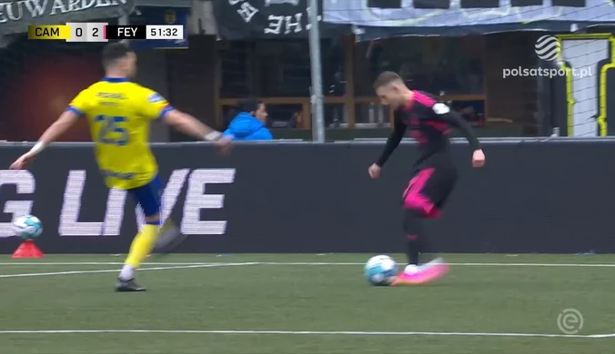 Gol Sebastiana Szymańskiego w meczu SC Cambuur - Feyenoord Rotterdam. WIDEO