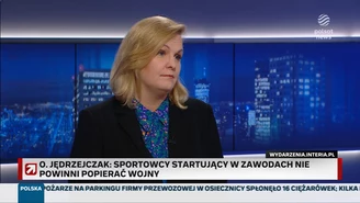 Otylia Jędrzejczak: Jestem przeciwna startom sportowców z Rosji i Białorusi. WIDEO