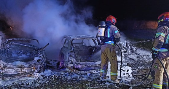 Mrągowska policja wyjaśnia przyczyny pożaru trzech samochodów, które doszczętnie spłonęły na polu namiotowym w gminie Mikołajki na Mazurach. W chwili wybuchu pożaru właściciele aut pływali jachtem po jeziorze Tałty.