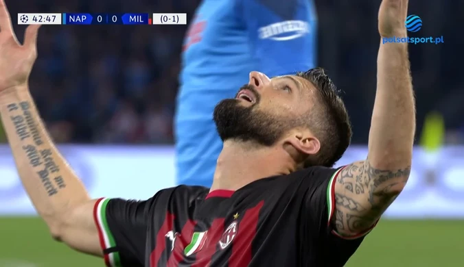 Napoli – AC Milan 0-1. Gol strzelony przez Oliviera Giroud. WIDEO
