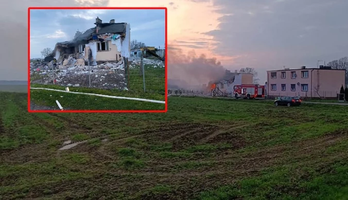 Potężna eksplozja w Sędzińcu. Zmiotło pół budynku
