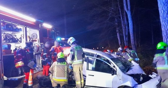 Pięć osób trafiło do szpitala w wyniku wypadku samochodu osobowego prowadzonego przez tzw. kuriera nielegalnych migrantów koło Białowieży na Podlasiu. To czterej Syryjczycy i wiozący ich kierowca - Polak. Podróżujący pojazdem uciekali przed strażą graniczną.