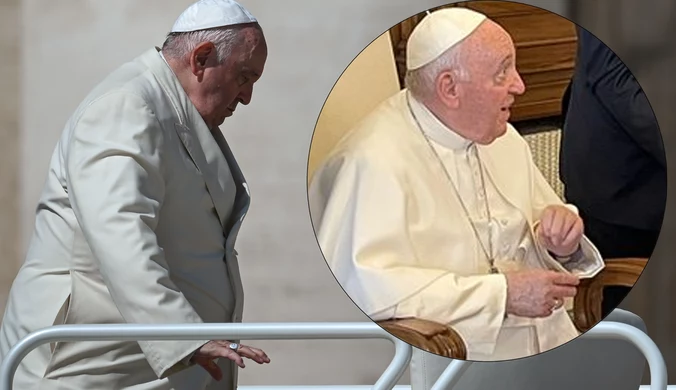 Nietypowe sceny na audiencji u papieża, Franciszek sam był zaskoczony. Zdjęcia trafiły do sieci