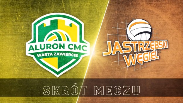 Skrót drugiego meczu Aluron CMC Warta Zawiercie – Jastrzębski Węgiel 2:3 (20:25, 29:27, 25:27, 29:27, 8:15) w półfinale PlusLigi.