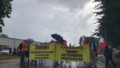 Blisko 2 godziny trwał protest armatorów rybołówstwa rekreacyjnego w Gdańsku