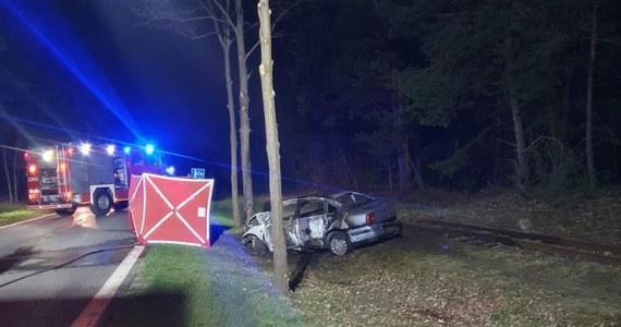 ​W Janowie (woj. mazowieckie) doszło do tragicznego wypadku. Samochód uderzył w drzewo i zaczął się palić. W środku pojazdu strażacy znaleźli dwa zwęglone ciała - poinformowała w poniedziałek Komenda Powiatowa PSP w Sochaczewie.