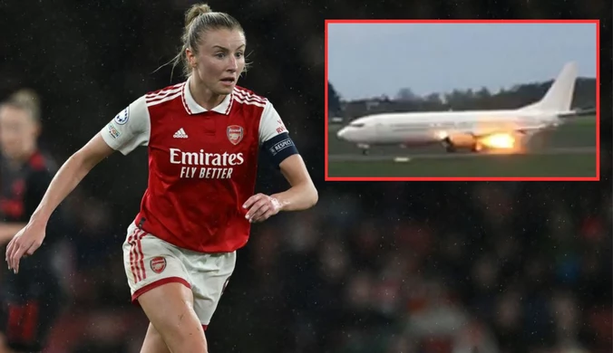 Nerwy po meczu Ewy Pajor. Samolot piłkarek Arsenalu w ogniu. Niecodzienna przyczyna