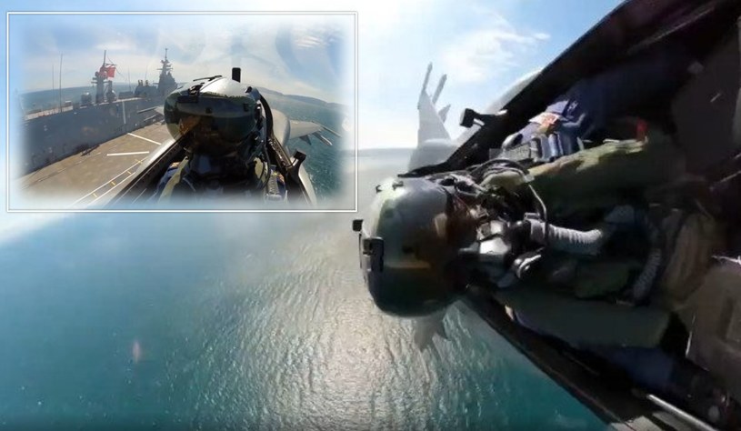 W mediach społecznościowych pojawił się bardzo interesujący film, na którym możemy zobaczyć wprowadzony ostatnio do służby w tureckiej marynarce wojennej okręt desantowy-lotniskowiec TCG Anadolu oczami pilota F-16 wykonującego manewry w jego pobliżu. 