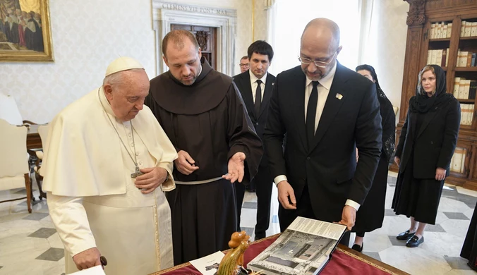 Spotkanie papieża z Denysem Szmyhalem. Zaproszenie do Ukrainy ponowione