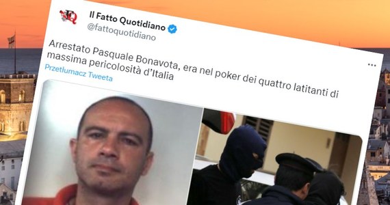 Pasquale Bonavota, domniemany szef znanej z brutalności i bezwzględności mafii kalabryjskiej zwanej Ndrangheta, wpadł w ręce włoskiego wymiaru sprawiedliwości. Mafioso został aresztowany w katedrze w Genui - informuje stacja BBC. 