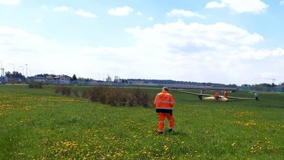 Awaryjne lądowanie szybowca w rejonie autostrady A1. Znamy szczegóły 
