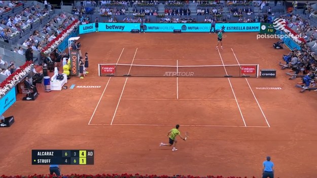 Zwycięstwo Carlosa Alcaraza w turnieju ATP w Madrycie
Wynik finału:

 

Carlos Alcaraz (Hiszpania, 1) - Jan-Lennard Struff (Niemcy) 6:4, 3:6, 6:3.