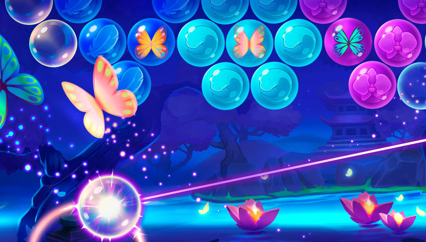 Gra w kulki za darmo Bubble Pop Butterfly to kolorowa i wciągająca gra logiczna od firmy Azerion Casual Games. Odkryj świat pełen pięknych motyli i uwalniaj je, łącząc w pary bańki tego samego koloru! Gra oferuje mnóstwo poziomów o zróżnicowanym poziomie trudności, które dostarczają godzin rozrywki na każdym poziomie.