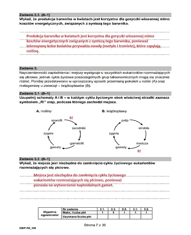 Matura 2023 Z Biologii. Arkusz CKE I Rozwiązania, Formuła 2015 ...