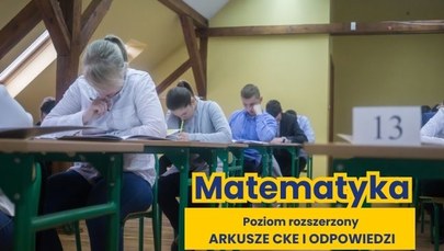 Matura 2023. Matematyka na poziomie rozszerzonym [ARKUSZ CKE I ODPOWIEDZI]