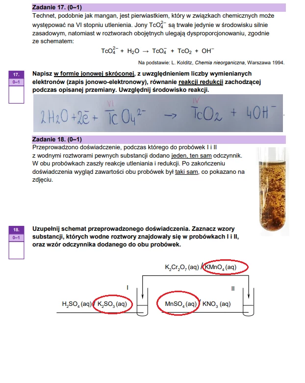  Matura 2023 z chemii, poziom rozszerzony, arkusz CKE i odpowiedzi 