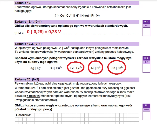  Matura 2023 z chemii, poziom rozszerzony, arkusz CKE i odpowiedzi 