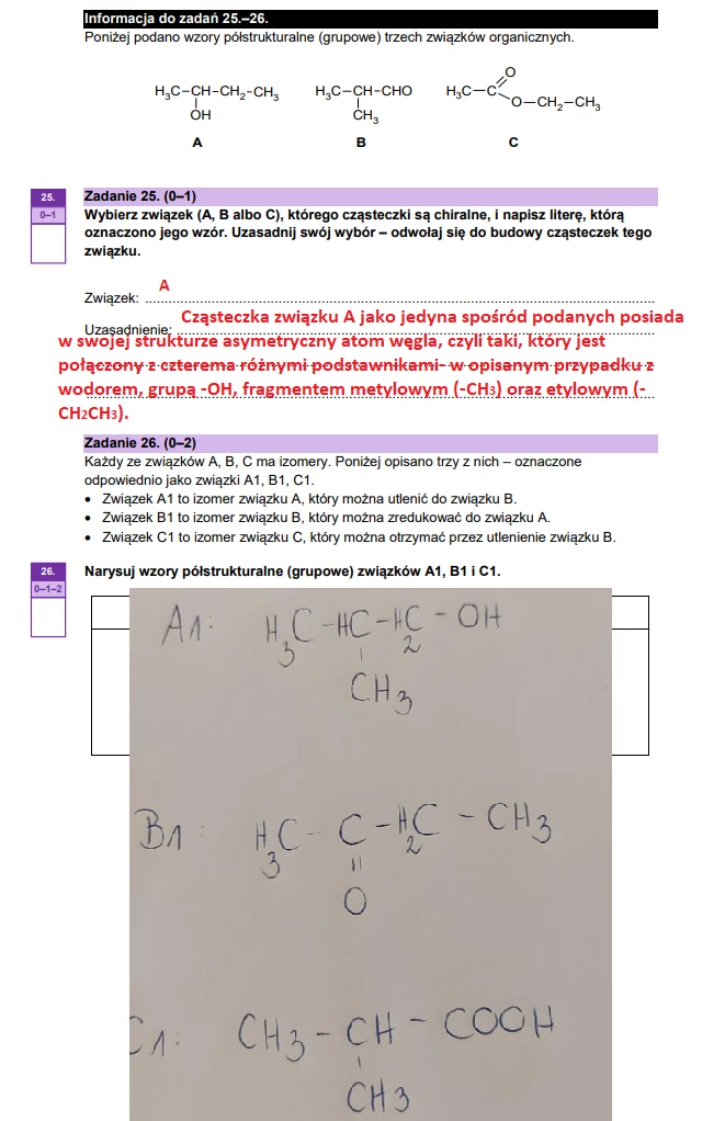  Matura 2023 z chemii, poziom rozszerzony, arkusz CKE i odpowiedzi 