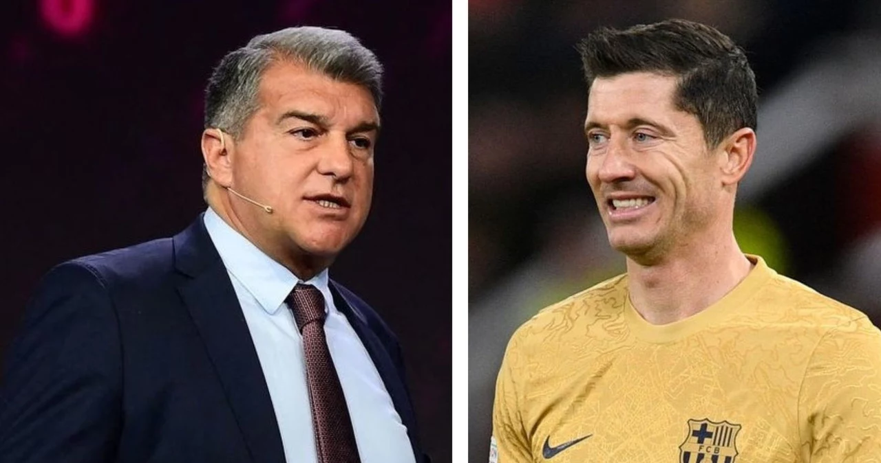 Joan Laporta i Robert Lewandowski