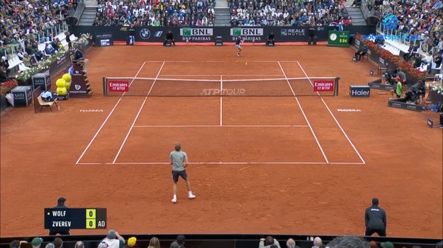 ATP - SINGIEL: RZYM (WŁOCHY), ZIEMNA - 1/16-FINAŁU

Wolf J.J. - Zverev A. 4-6, 5-7