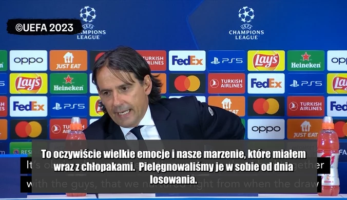 Simone Inzaghi: Niezależnie z kim zagramy w finale LM, będziemy mieli pecha. WIDEO