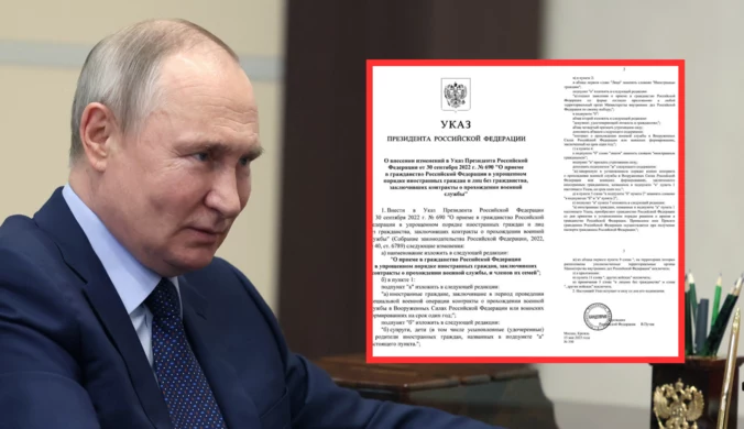 Zdobycie rosyjskiego obywatelstwa będzie łatwiejsze. Putin podpisał dekret