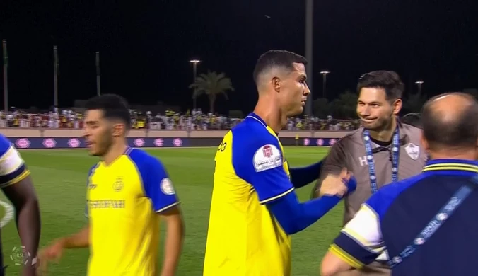 Skrót akcji z udziałem Cristiano Ronaldo w meczu Al Nassr z Al Tai. WIDEO