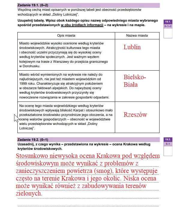 Matura 2023 z geografii; wprowadziliśmy poprawkę w zadaniu 19.1