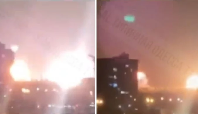 Pięć potężnych eksplozji w Odessie. Pokazano nagrania